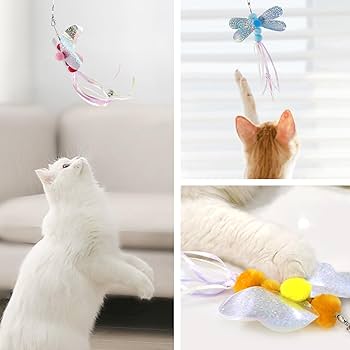 Amazon | SONGWAY 猫 おもちゃ 猫じゃらし ねこおもちゃ 昆虫版